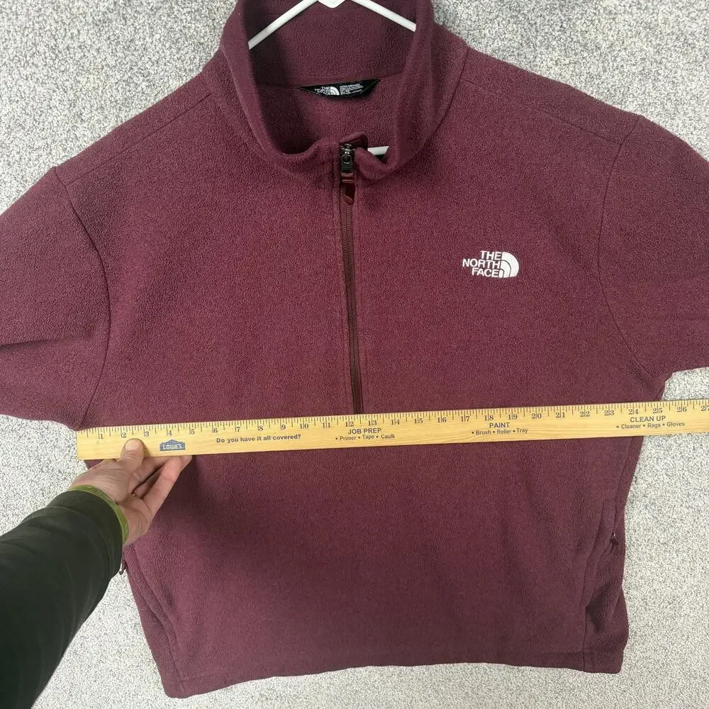 The North Face Fleece Jacket Mens Size XL Red Fleece 1/2 Zip Gorpcore Outdoor